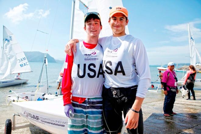Will Logue and Bram Brakman(USA) - 2015 ISAF Youth Sailing World Championship © Christophe Launay